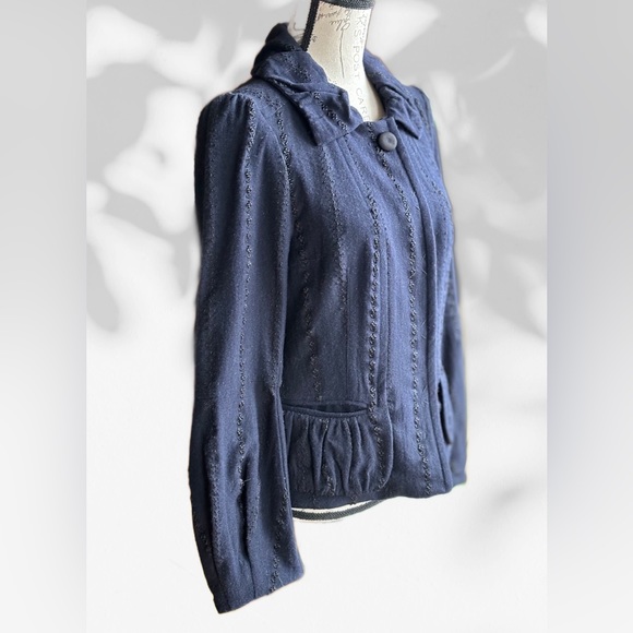 MARC JACOBS Vintage Wool-Blend Blazer, Intricate Detail (6) Excellent Condition - Picture 7 of 12